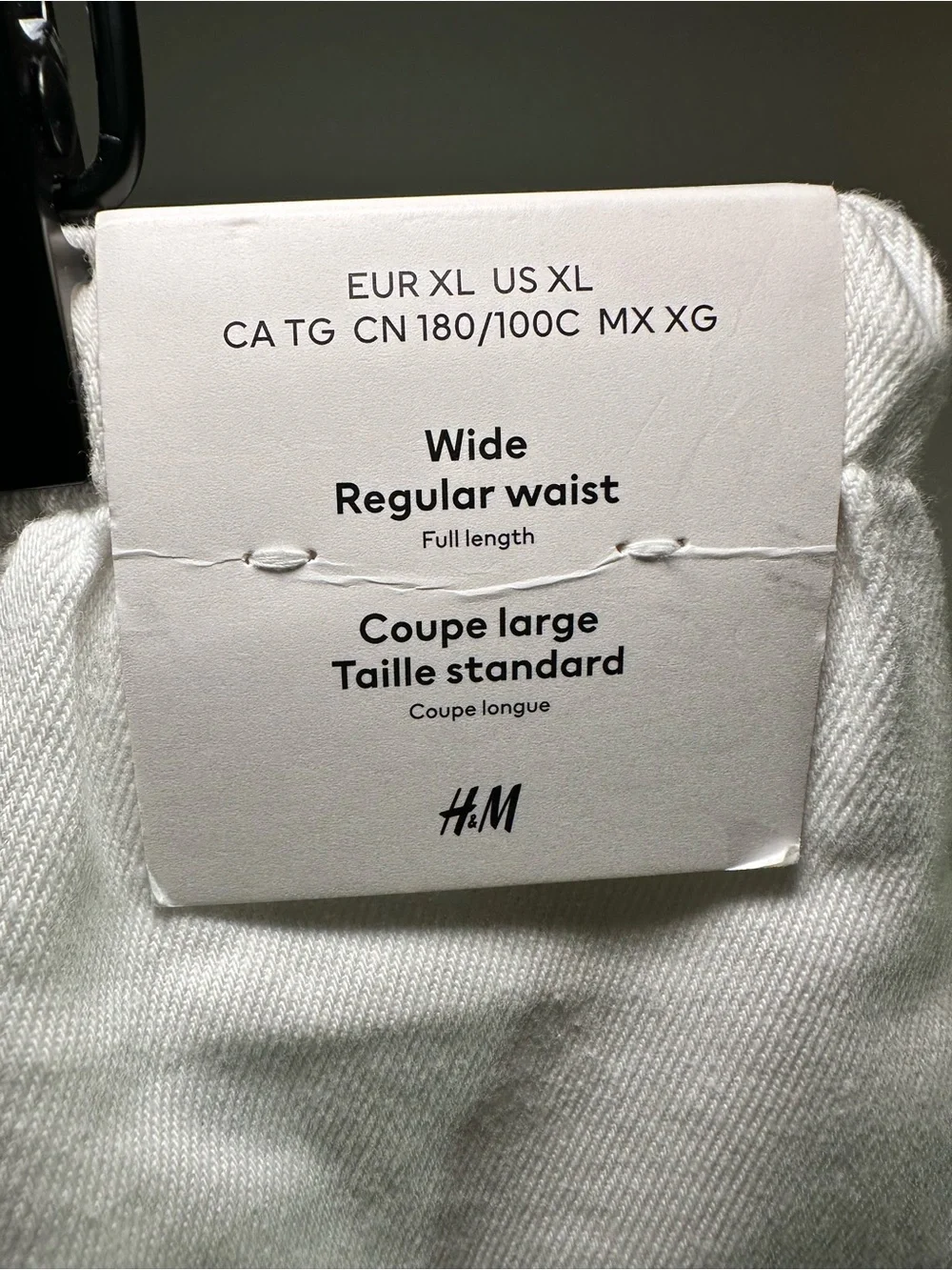 H&M Women’s Wide Leg Linen Pants in White
